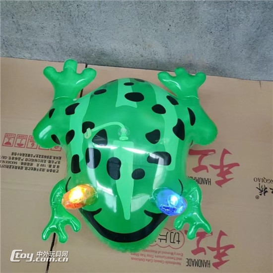 新款发光青蛙弹力绳跳跳蛙玩具