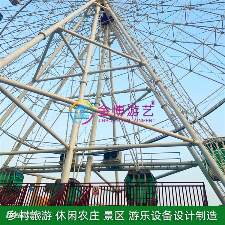 乡村旅游度假区游乐设施环式摩天轮 42米大型观览车游乐项目