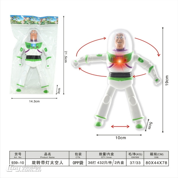 新款旋转带灯复仇者联盟人偶