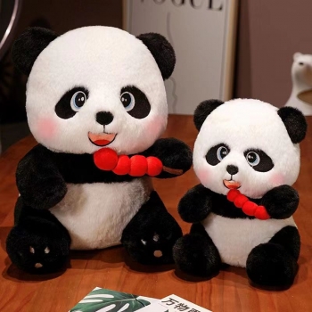 糖葫芦大熊猫公仔毛绒玩具儿童安抚陪睡玩偶布娃娃生日礼物