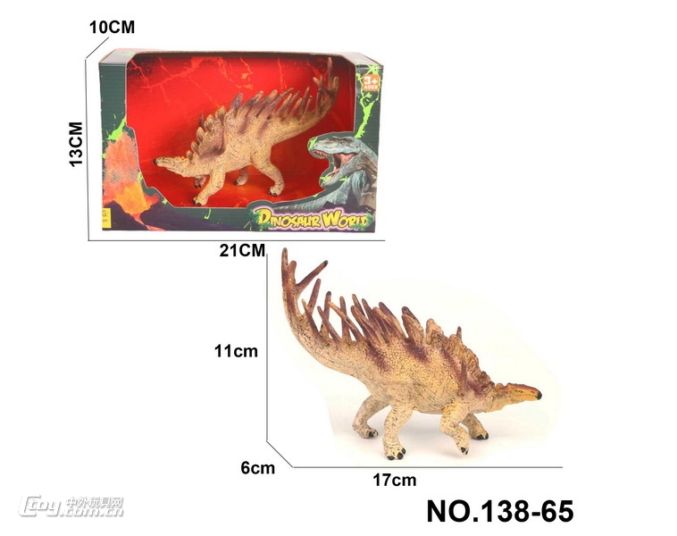 实心恐龙模型环保PVC聚氯动物