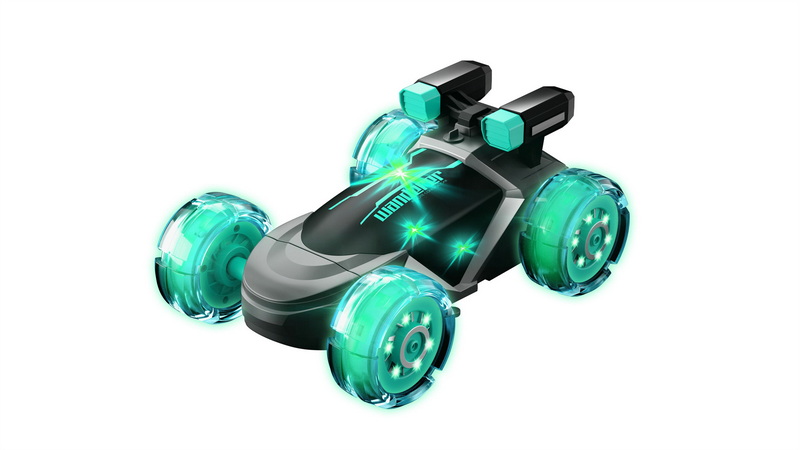 新款遥控发光轮概念车（2颗发光轮）（喷雾版）包电