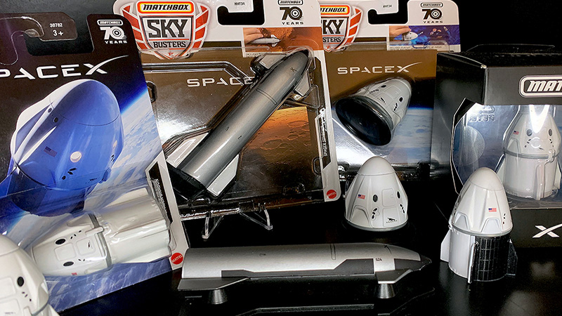 美泰SpaceX合金模型玩具悄然上市