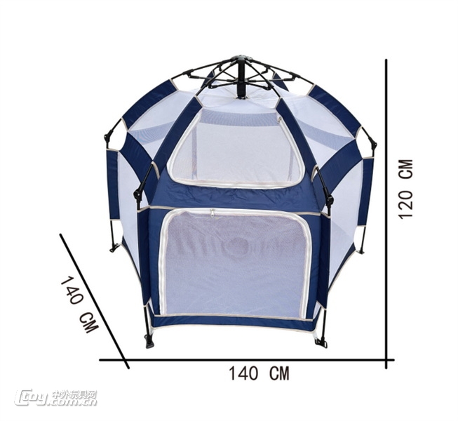 新款益智折叠帐篷围栏 一键折叠，免安装，红，蓝两色混装
