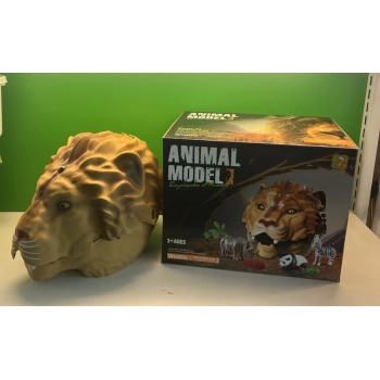新款动物41件套狮头收纳桶带声音灯光