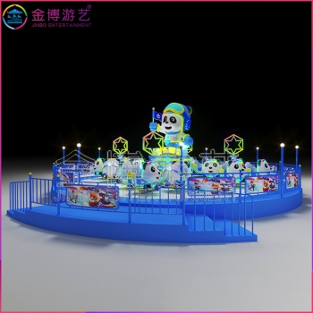 户外游乐场设备 金博游艺欢乐熊猫旅游景区新型游乐项目