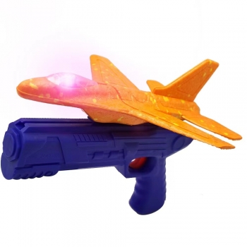 新款中号飞机枪 24CM带灯战斗机飞机枪玩具