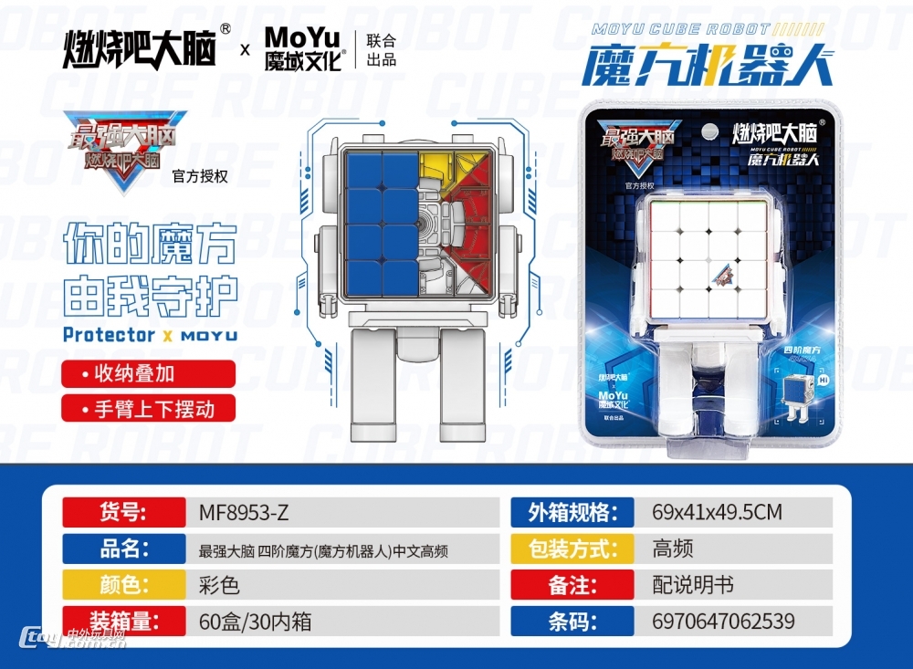最强大脑 四阶魔方(魔方机器人)中文高频