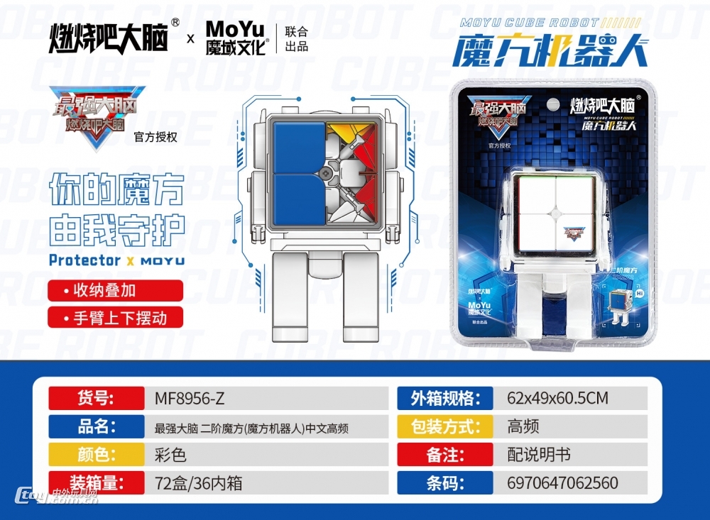 最强大脑 二阶魔方(魔方机器人)中文高频