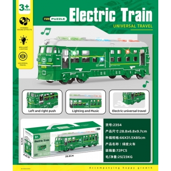新款电动绿皮火车