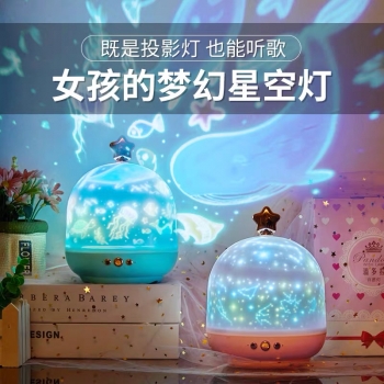 蓝牙音乐星空台灯充电USB灯生日礼物节日赠品卧室床头小夜灯