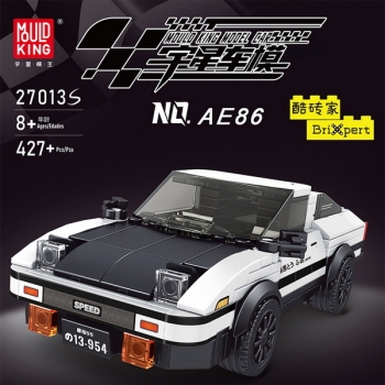 新款益智拼装AE86八格车展示盒套装 中英版427/PCS