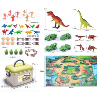 新款 恐龙大套餐1大包  恐龙地图1张  恐龙车4只