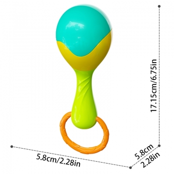 嬰兒手搖鈴 小青蛙 大沙錘搖鈴