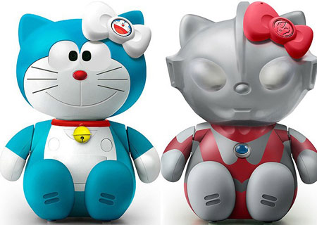 当hello kitty遇上奥特曼