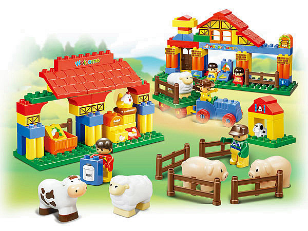 小鲁班品牌积木-欢乐农场